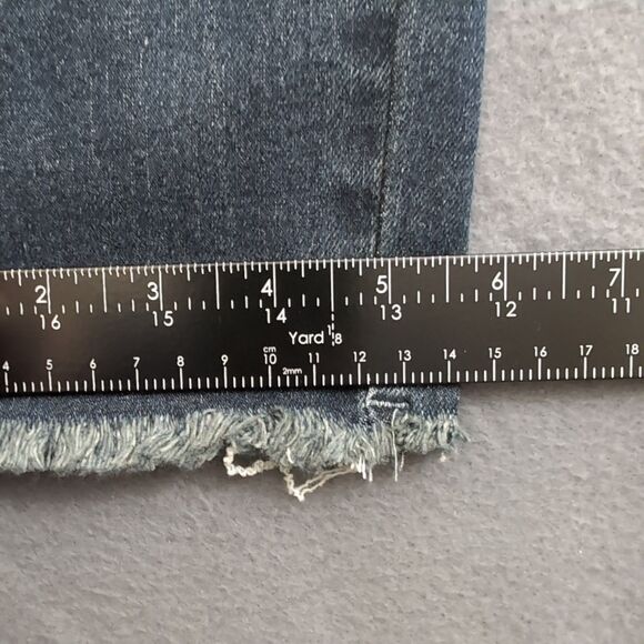 Laurie Felt Women 8 Dark Wash Mid Rise Classic Clean Ankle Skinny Jean - Picture 11 of 13